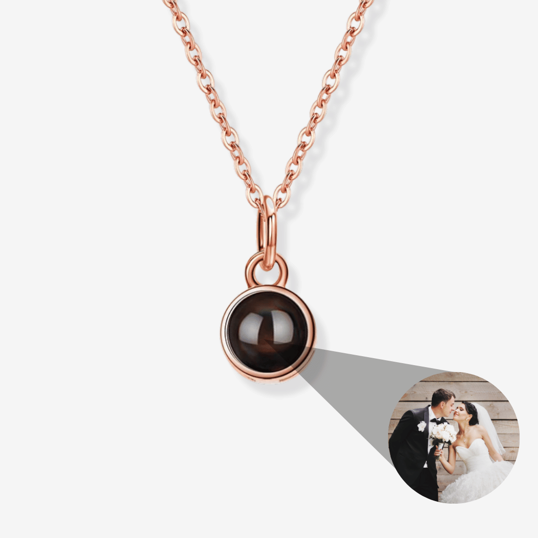 Personalized Circle Photo Necklace