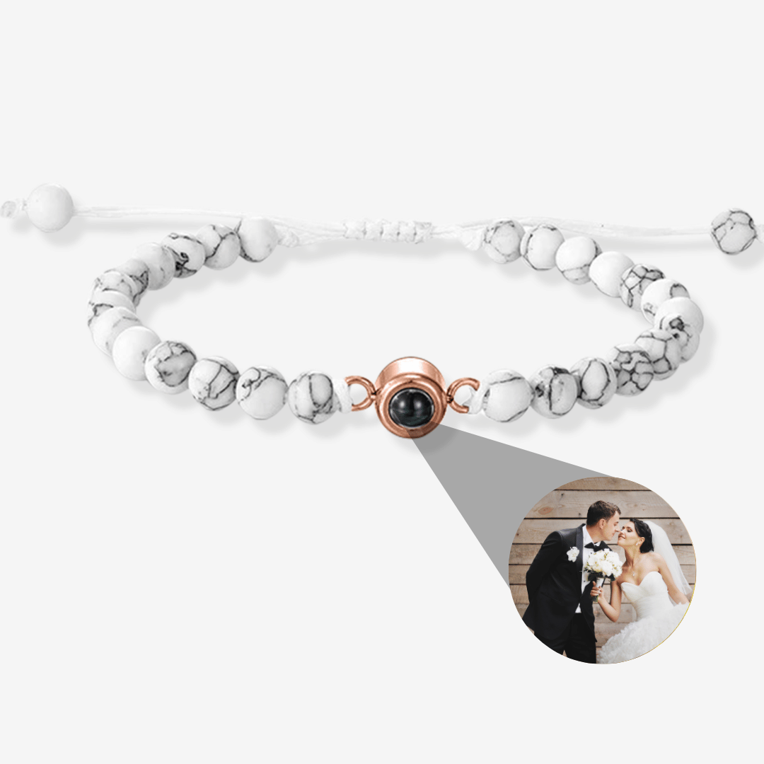 Personalized Photo Pearl Bracelet