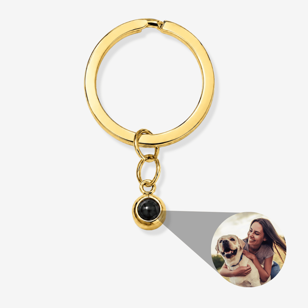 Circle Photo Keychain