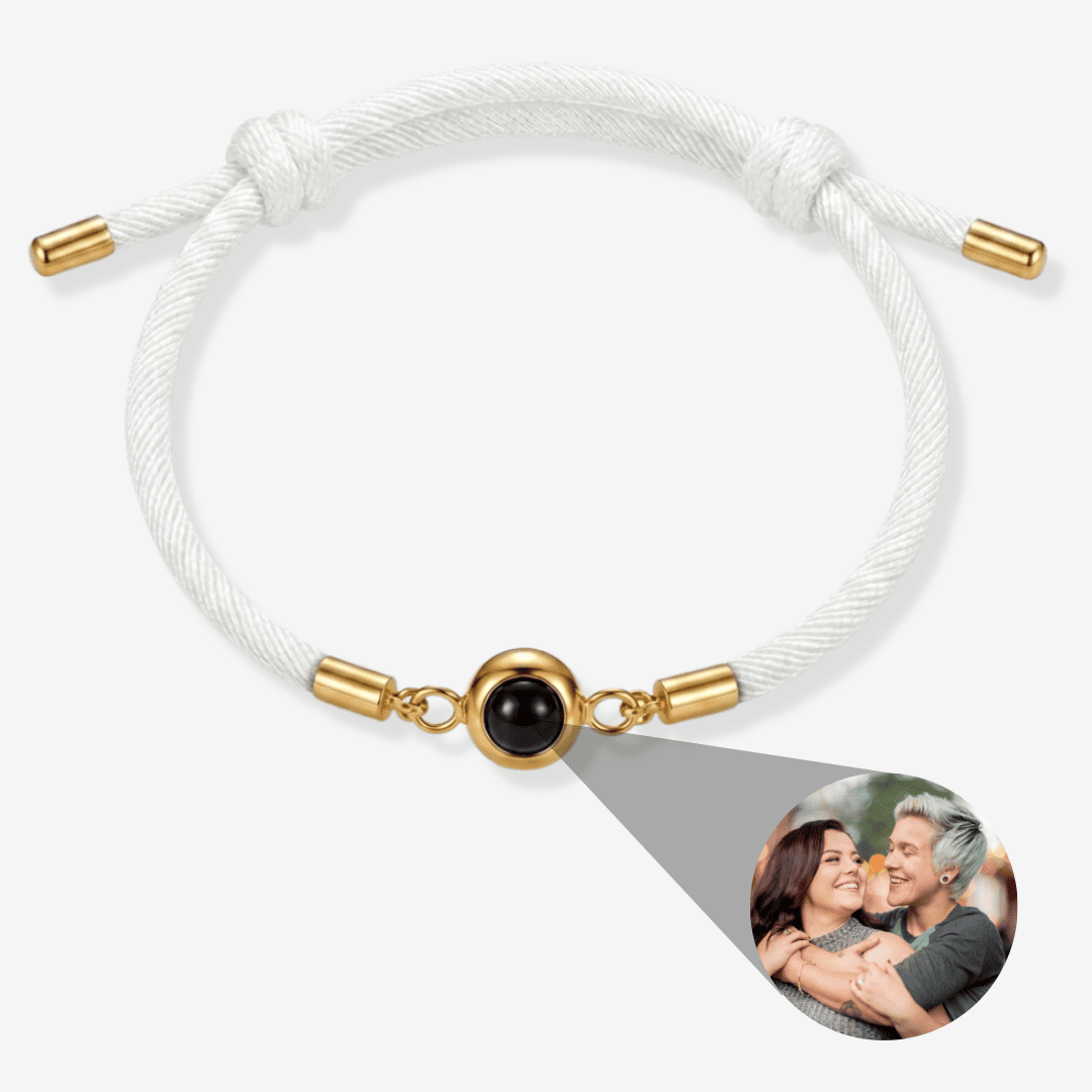 Personalized Photo Pearl Bracelet