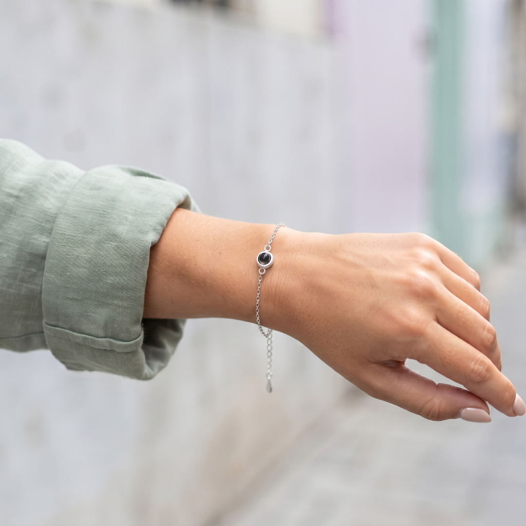 Personalisiertes Armband mit Foto - Zierlich