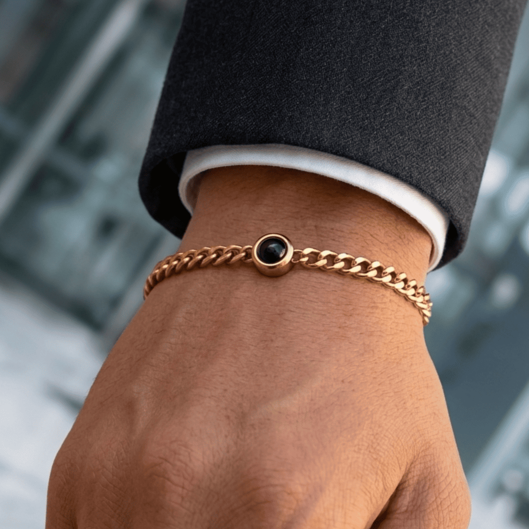 Personalisiertes Armband mit Foto - Cuban Chain