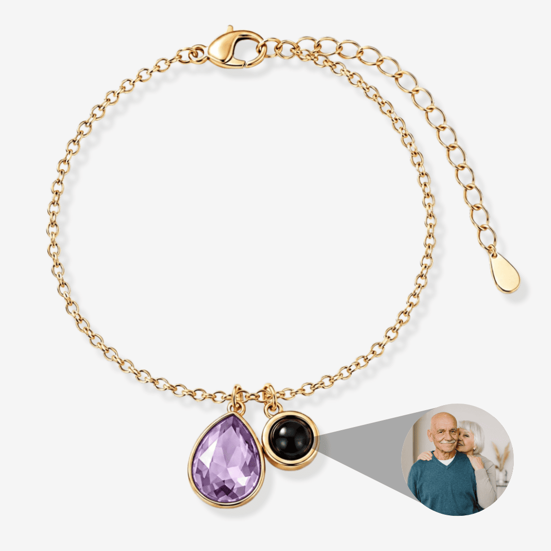 Personalized Photo Pearl Bracelet