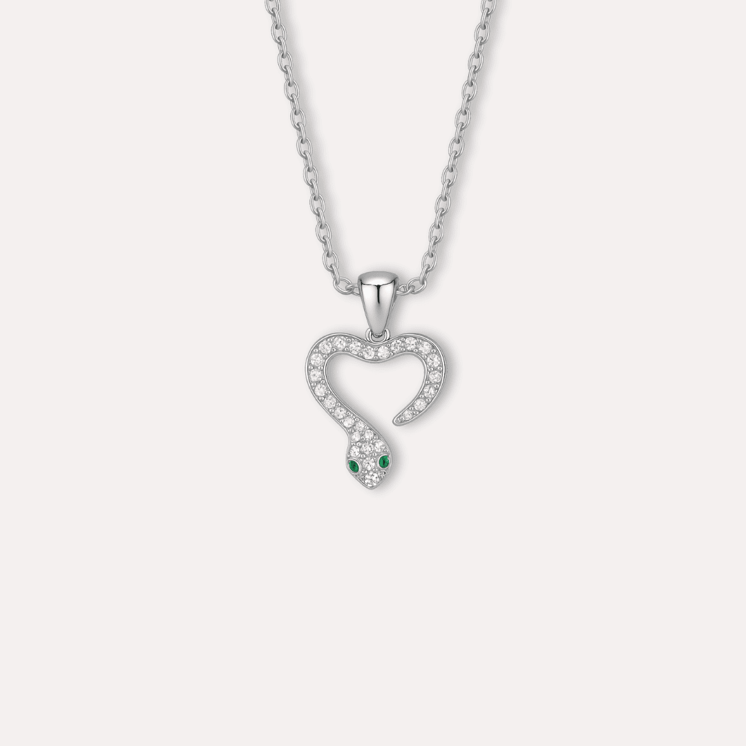 Schlangenanhänger Halskette – 18K Vergoldet & Edelstahl