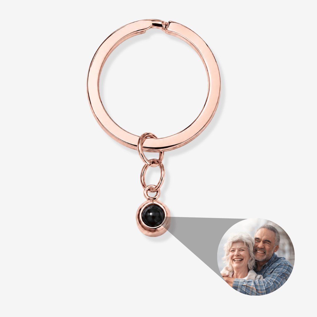 Circle Photo Keychain