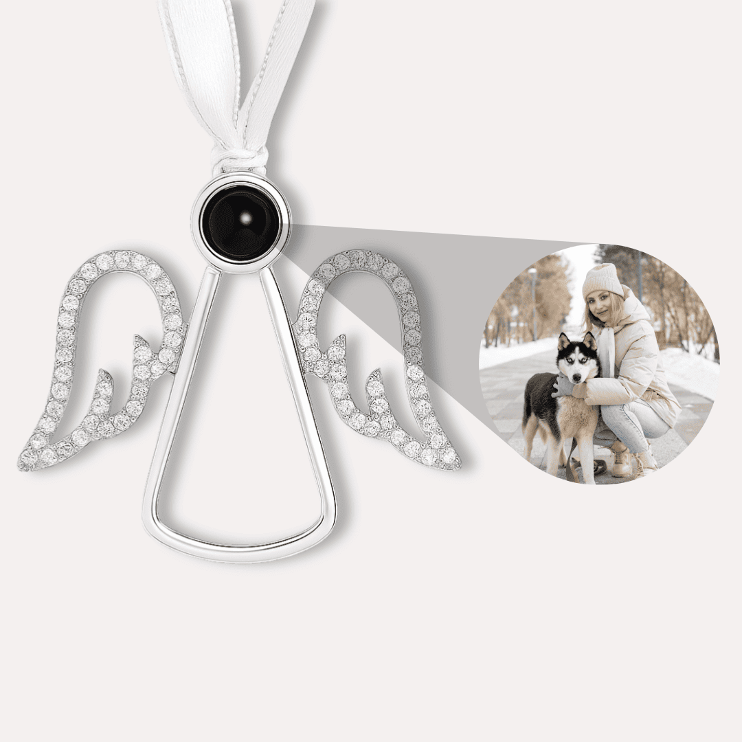 Engel Weihnachtsanhänger mit Foto