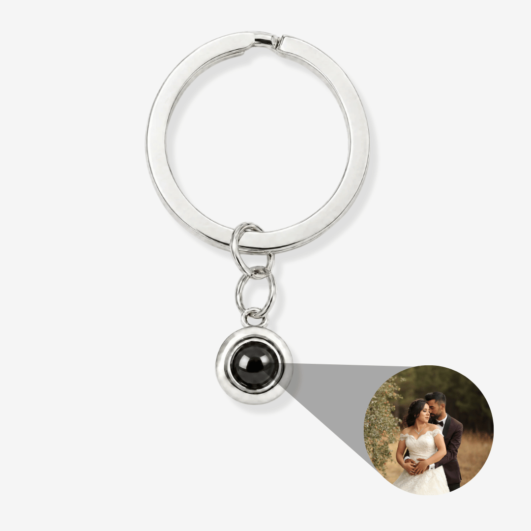 Circle Photo Keychain