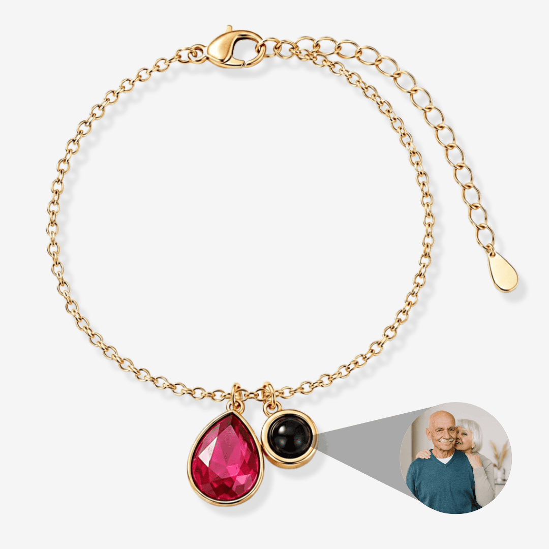 Personalized Photo Pearl Bracelet