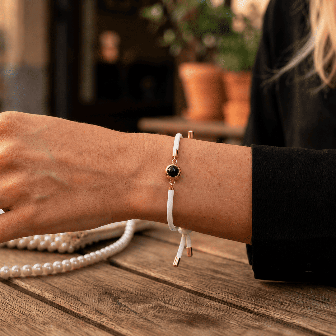 Personalisiertes Armband mit Foto - Leder