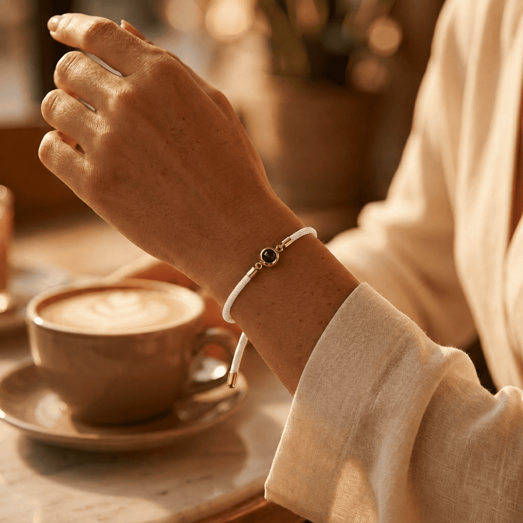 Personalized Photo Pearl Bracelet