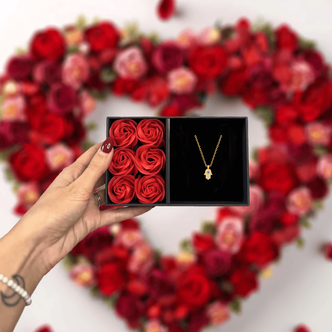 Evil Eye Halskette – 18K Vergoldet & Edelstahl