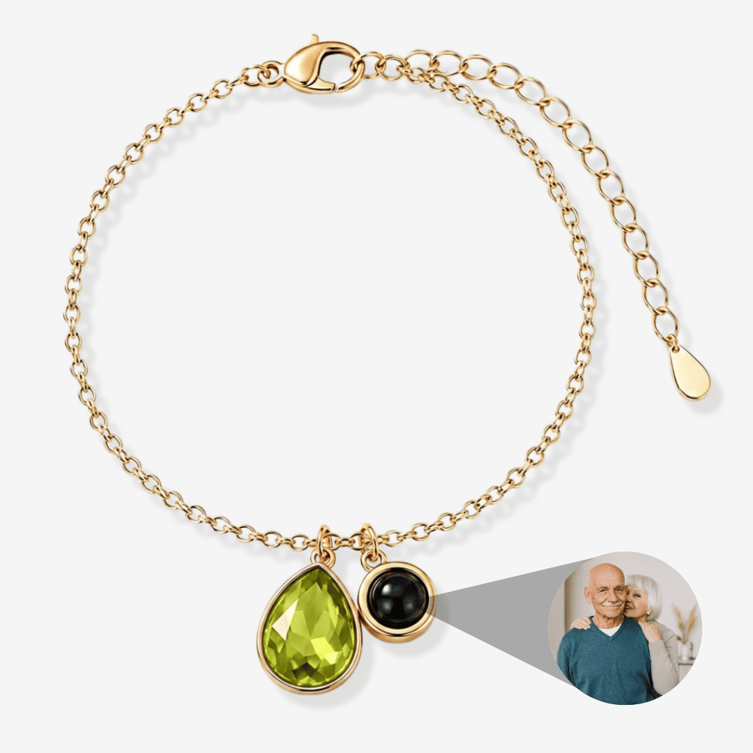 Personalized Photo Pearl Bracelet