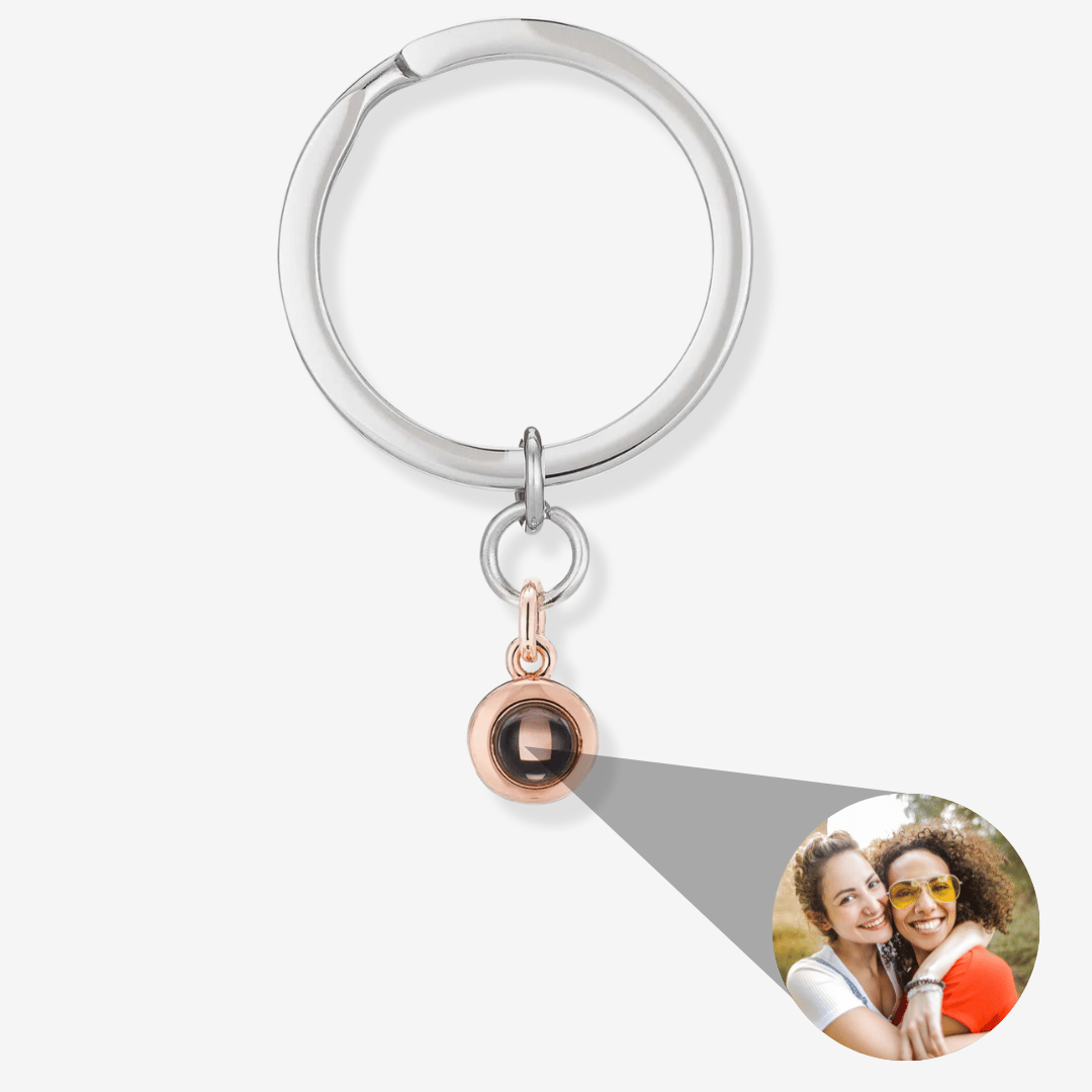 Circle Photo Keychain