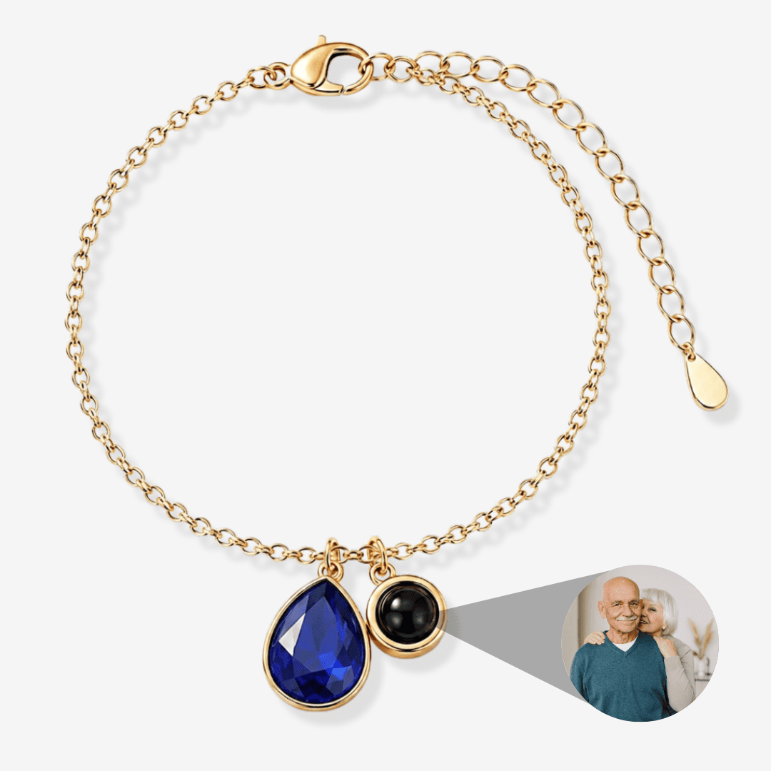 Personalized Photo Pearl Bracelet